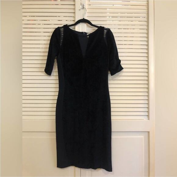 Reiss Hailey Crushed Velvet Cutout Dress - Picture 4 of 9